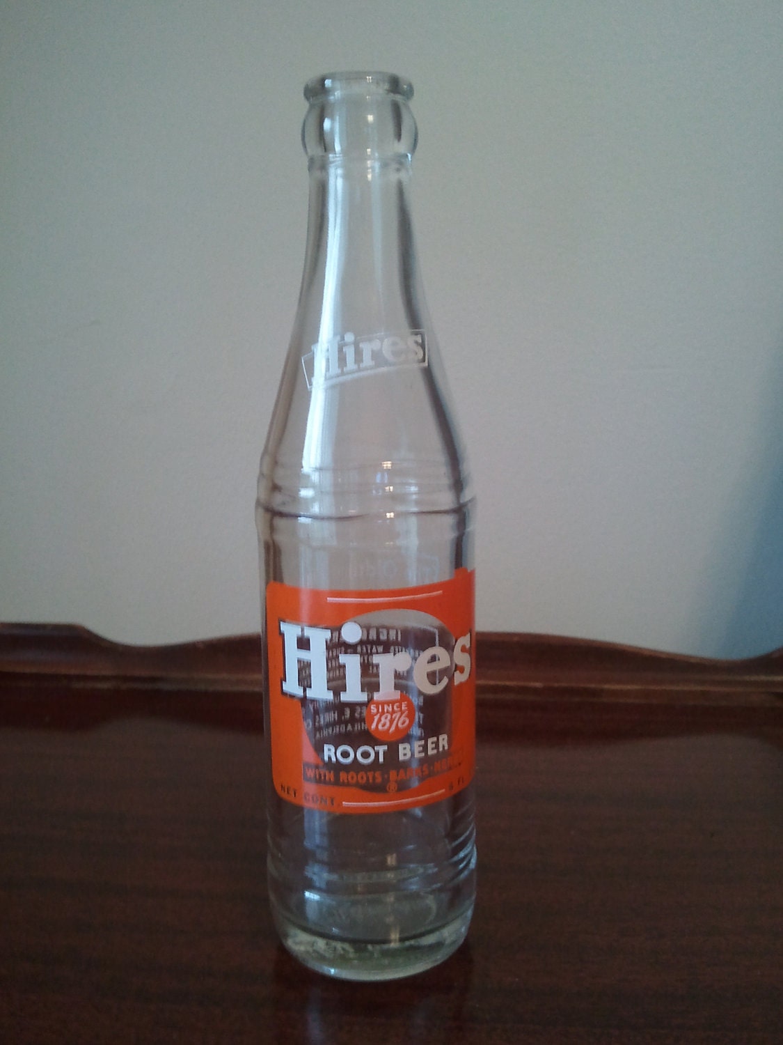 Vintage 1960 Hires Root Beer Bottle