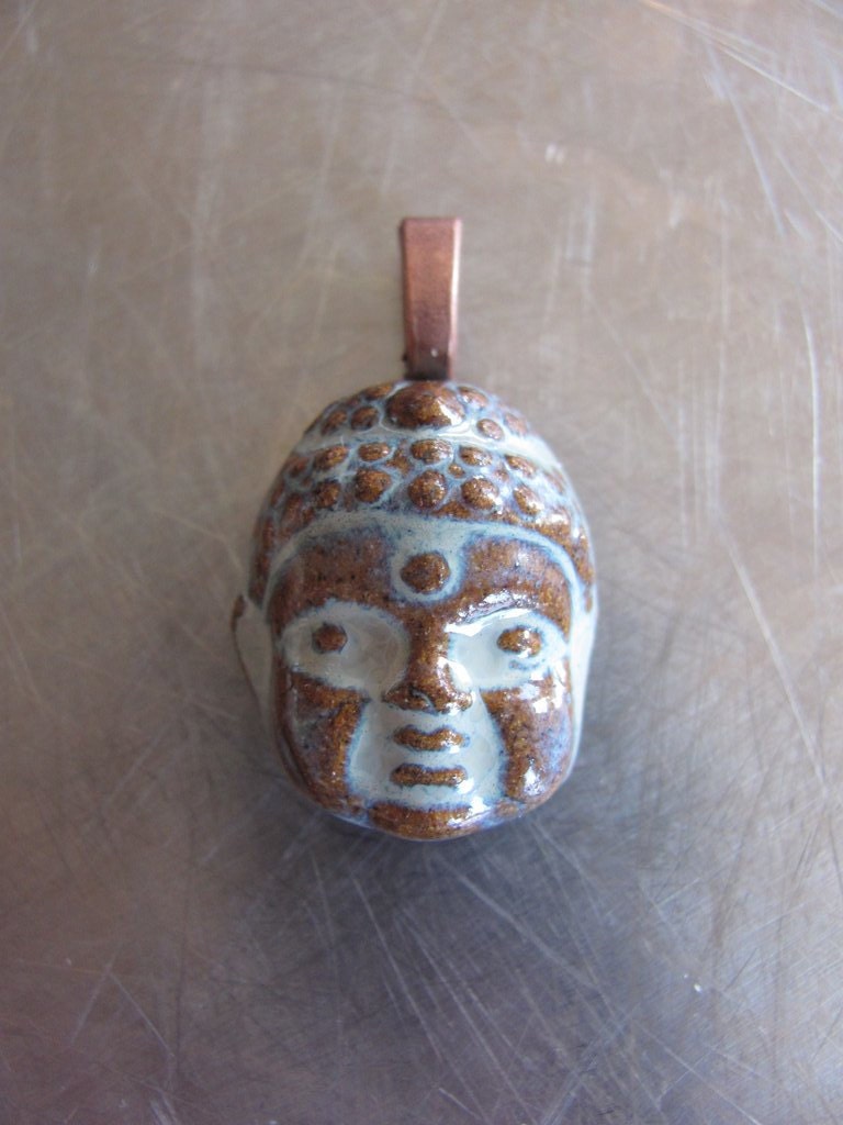 Buddha clay pendant