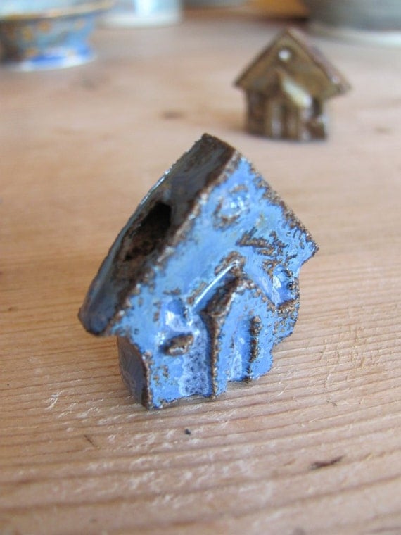 One room schoolhouse Pendant or focal bead