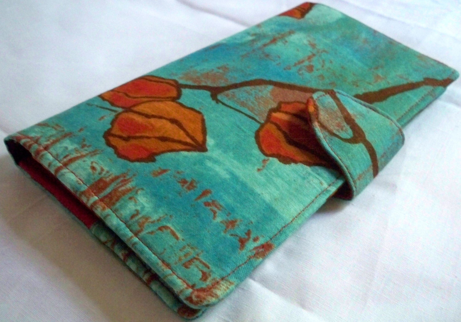 Climbing Lantern Pod Handmade  Long Wallet  Bi-Fold Clutch