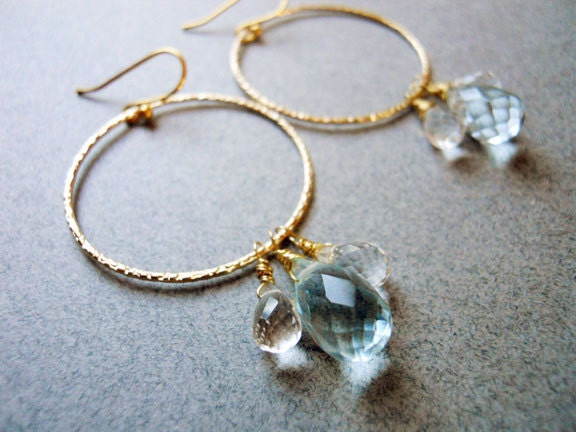 Aqua Ice Earrings