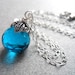 London Calling London Blue Quartz Leaf Necklace