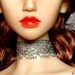 Silver Lace Choker Necklace for SD and EID Dolls Gothic Neo Victorian