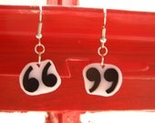 Don't Misquote Me- Quotation Mark Shrink Plastic Earrings