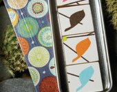 Birds of a Feather Scrabble Tile Magnets - Shiny and Bright with their own matching Tin -M06-