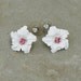 Vintage White Plastic and Rhinestone Convertible Earrings