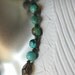 Turquoise and Smoky Quartz Asymmetrical Necklace