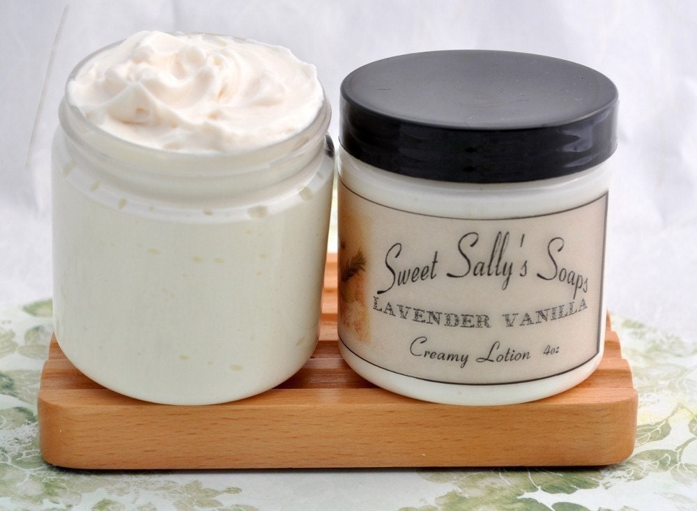 Lavender Vanilla Creamy Lotion 4oz, Rich and Moisturizing Lotion