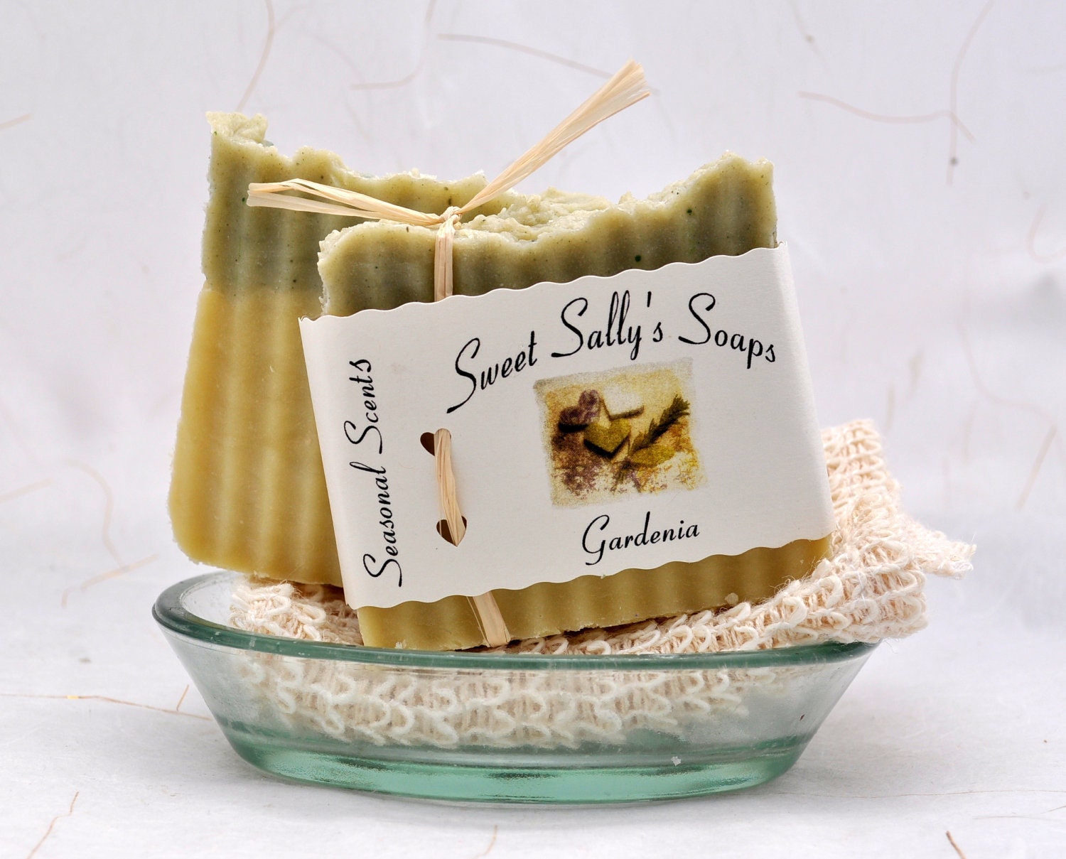 Gardenia Organic Soap, Vegan Hot Process Handmade Soap