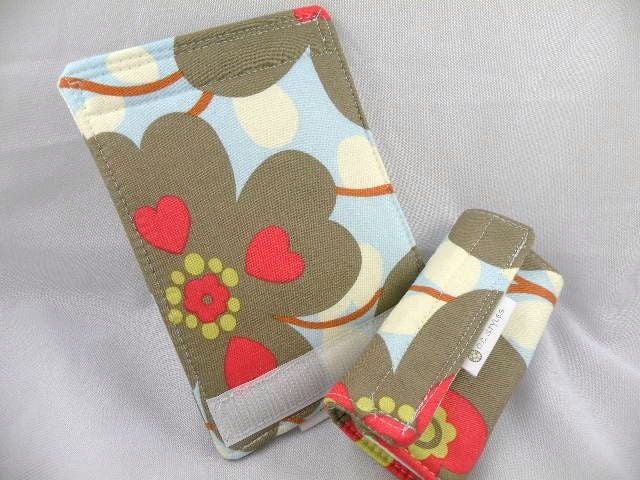 Luggage Handle Wraps-Suitcase Idenitifer SET of 2 MORNING GLORY in Linen