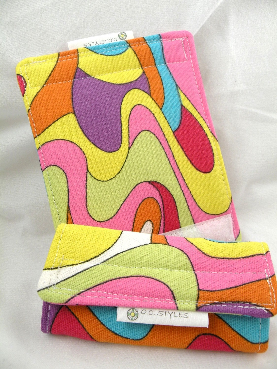 Luggage Handle Wraps-Suitcase Identifier SET of (2)  Mod Squad--Bright Colors