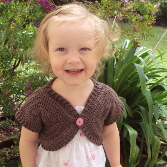 Download Now - CROCHET PATTERN Shortie Sweater - Baby to Adult - Pattern PDF