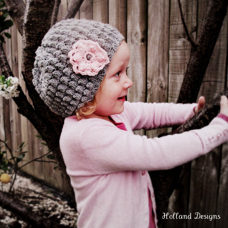Download Now - CROCHET PATTERN Gracie Hat - Baby to Adult - Pattern PDF