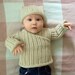 Download Now - CROCHET PATTERN Knit-Look Crocheted Pullover - Baby and Toddler - Pattern PDF