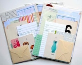 Mini Found Paper Scrap Pack - New and Vintage Papers
