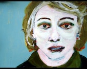 outsider EMERY original painting 'martha nussbaum' philosopher series
