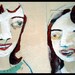 outsider EMERY original painting 'finally a friend who also likes to disappear '