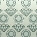 Diamond Letterpress Card in Light Blue/Black