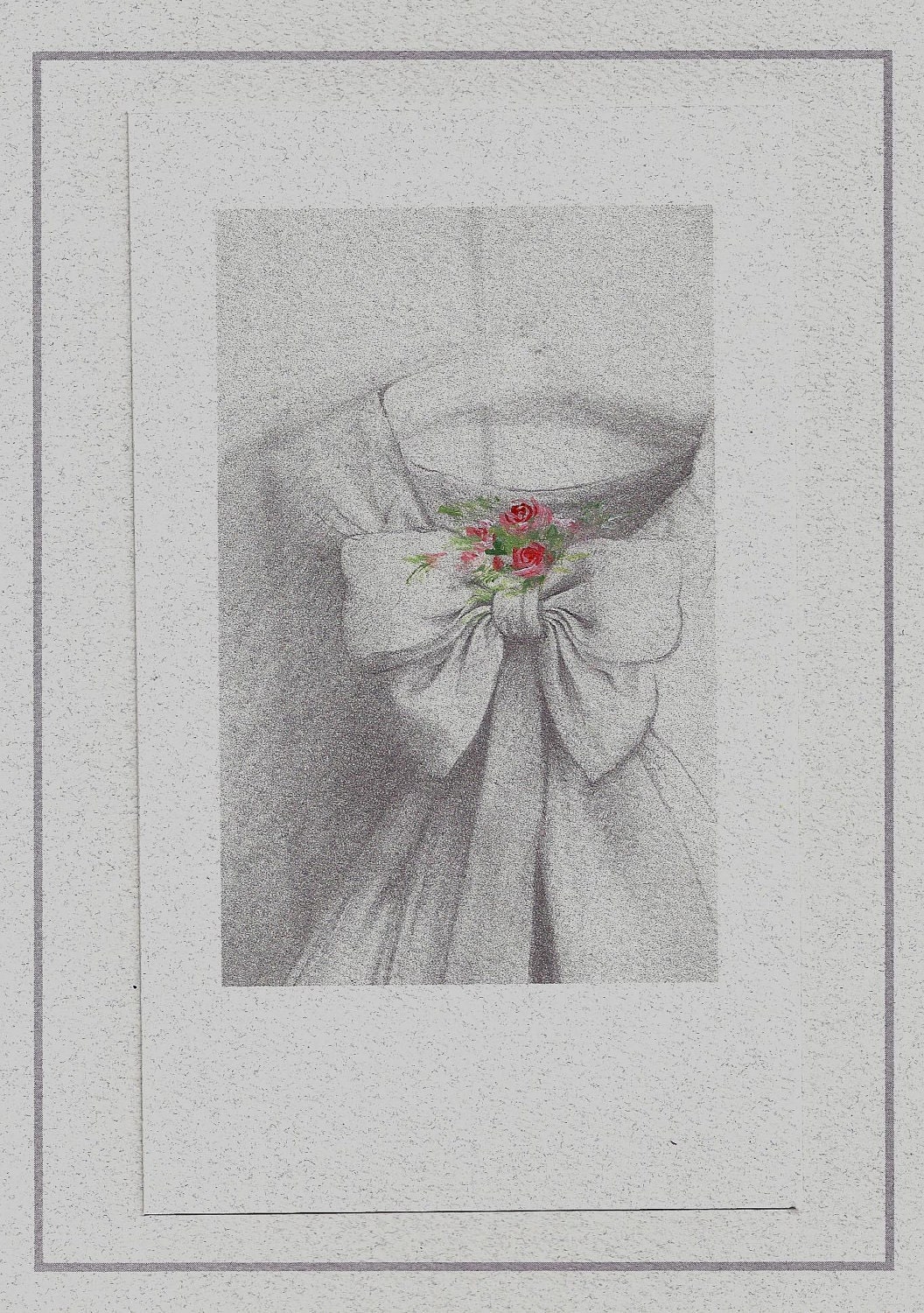 Custom Wedding Dress Illustration Wedding Invitation