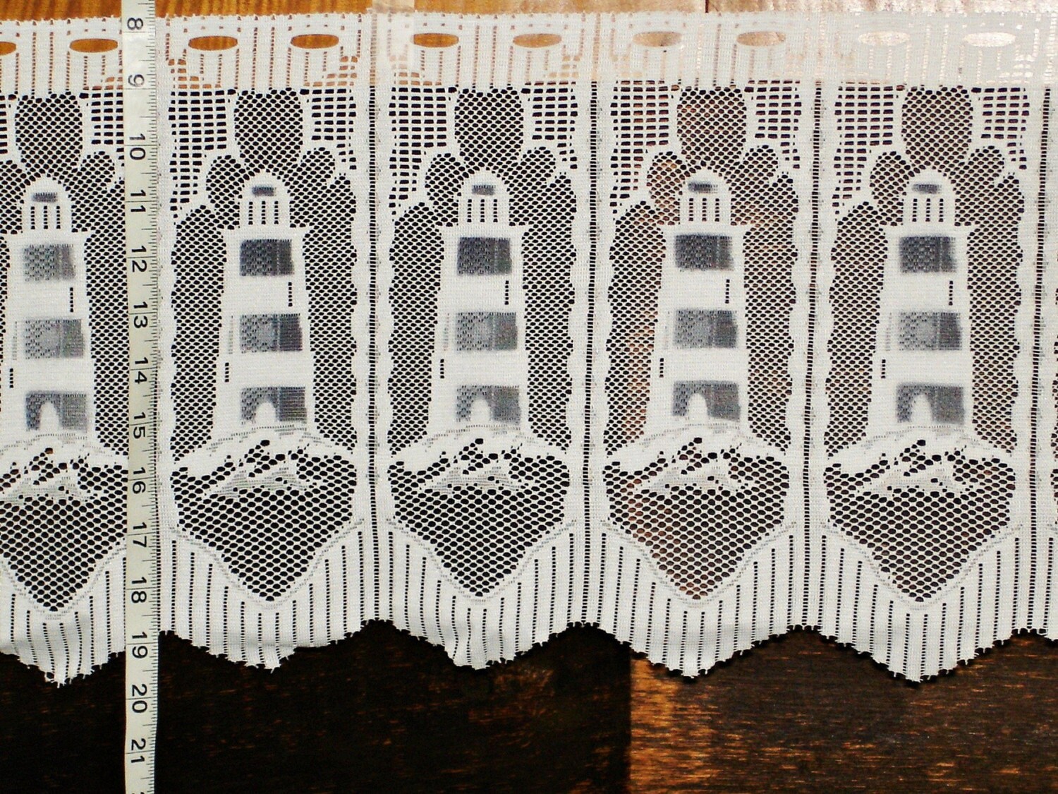 QUOT;LIGHTHOUSE LACE FABRIC CAFE CURTAIN 12QUOT;QUOT;QUOT; FROM BRICK HOUSE FABRIC