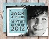 Graduation Announcement & Invitation - "Clean" (7x5)