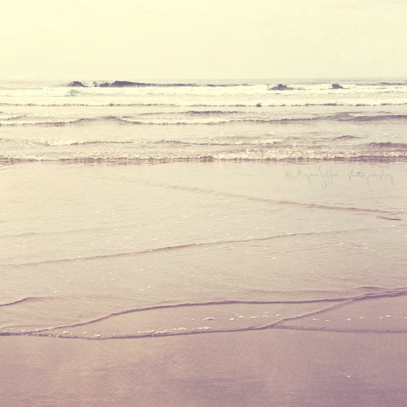 beach photography, Cannon Beach Oregon photo, moody seascape, sand ocean, seaside, cold silver, pale neutral tones