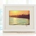 photography, Laguna Beach photograph, sunset, California Orange County, yellow blue romantic summer vacation, surfers palm trees 5x7