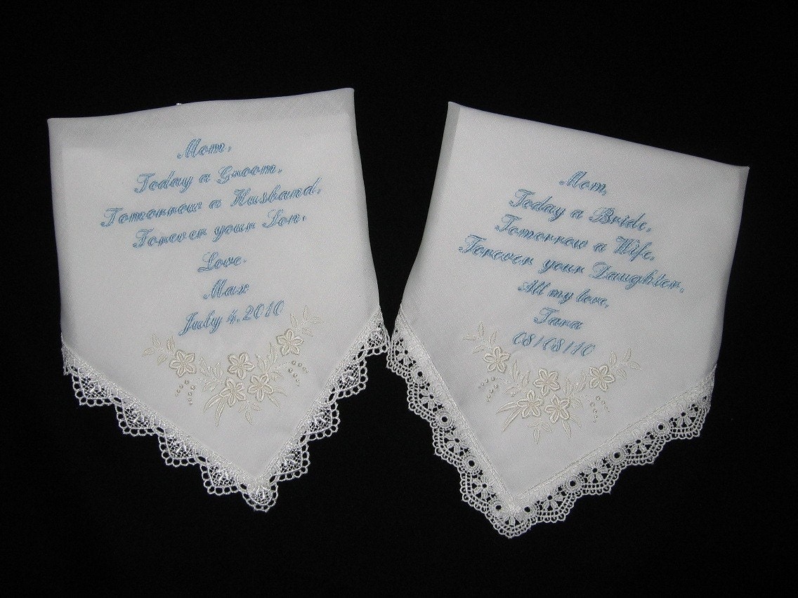 Mother of the Bride or Groom Handkerchief Swag