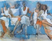 Five Friends in White Dresses - Large Fine Art Print - It's Not About You