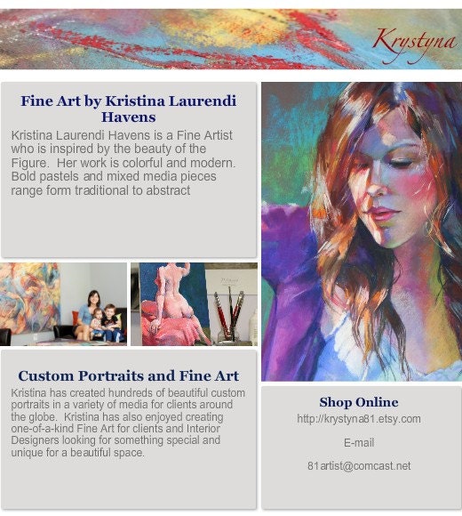 Custom Family Portrait in Pastel from Your Photograph