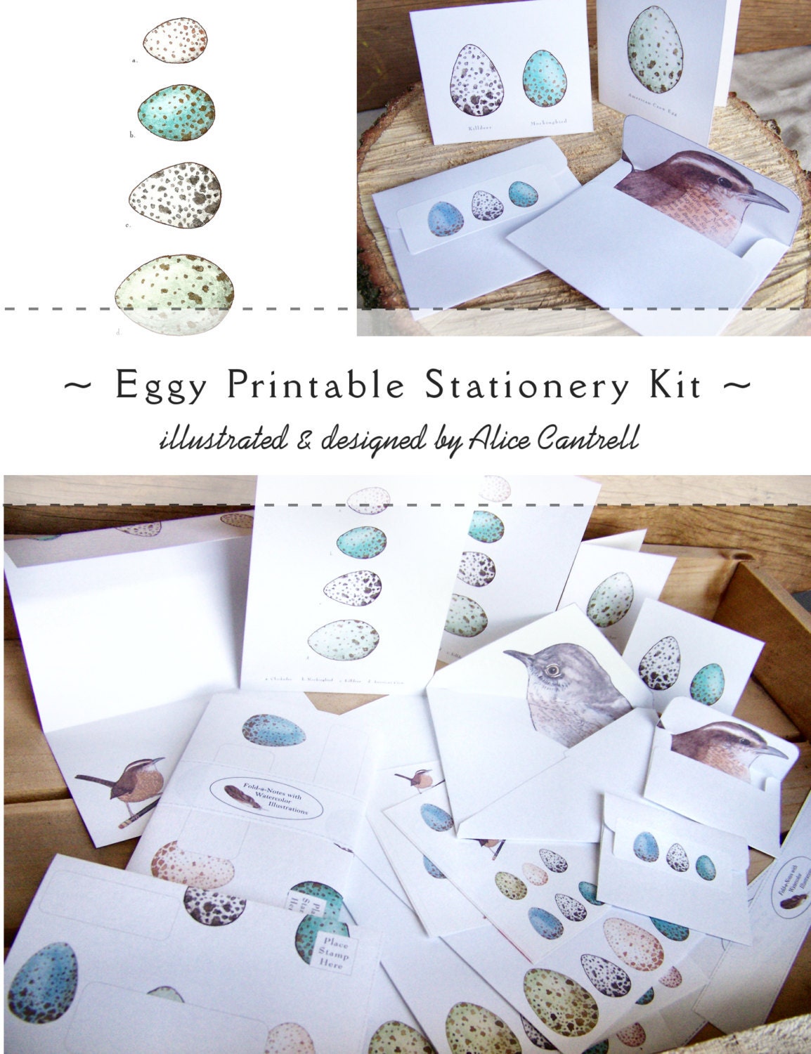 Eggy Stationery Kit - Digital - Printable PDF