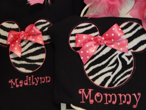 Disney Minnie mouse Birthday Vacation shirt mommy and me