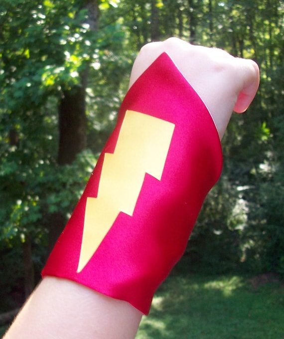 Superhero Cuffs Reversible Made To Match Super Hero Capes You Choose Colors Il_570xn