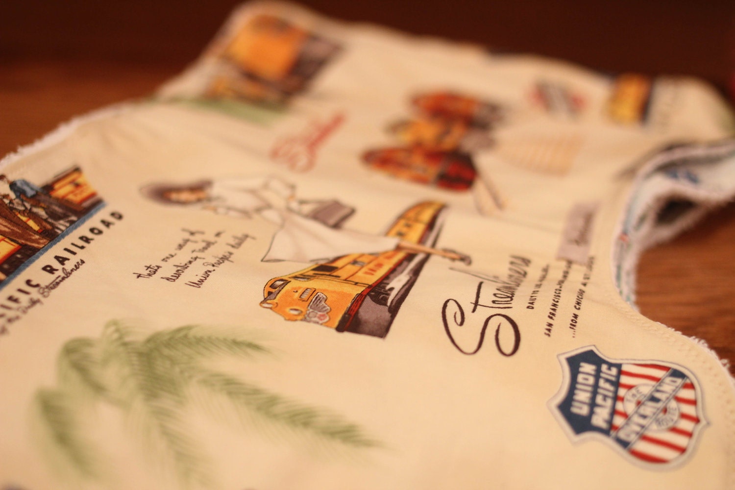 UP Train Burp Cloth for girl or boy Free SH in the US