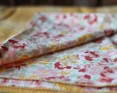 Yellow Egg and Floral Flannel Blanket for Babies