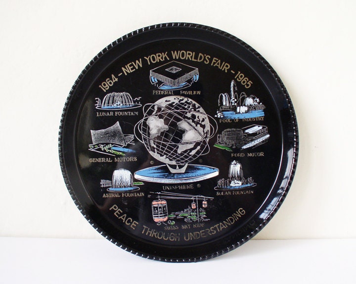 New York World's Fair souvenir tray, 1960s