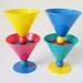 RESERVED for Orsalia - Post modern cone-shaped plastic cups