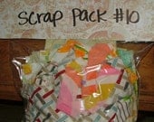 One Full Pound Vintage Fabric SCRAPS - no 10