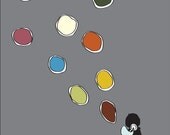 Baby Nursery Print - 8x10 Illustration Art Print - Feeling Bubbly - Children, Baby, Bubbles, Boy, Colorful