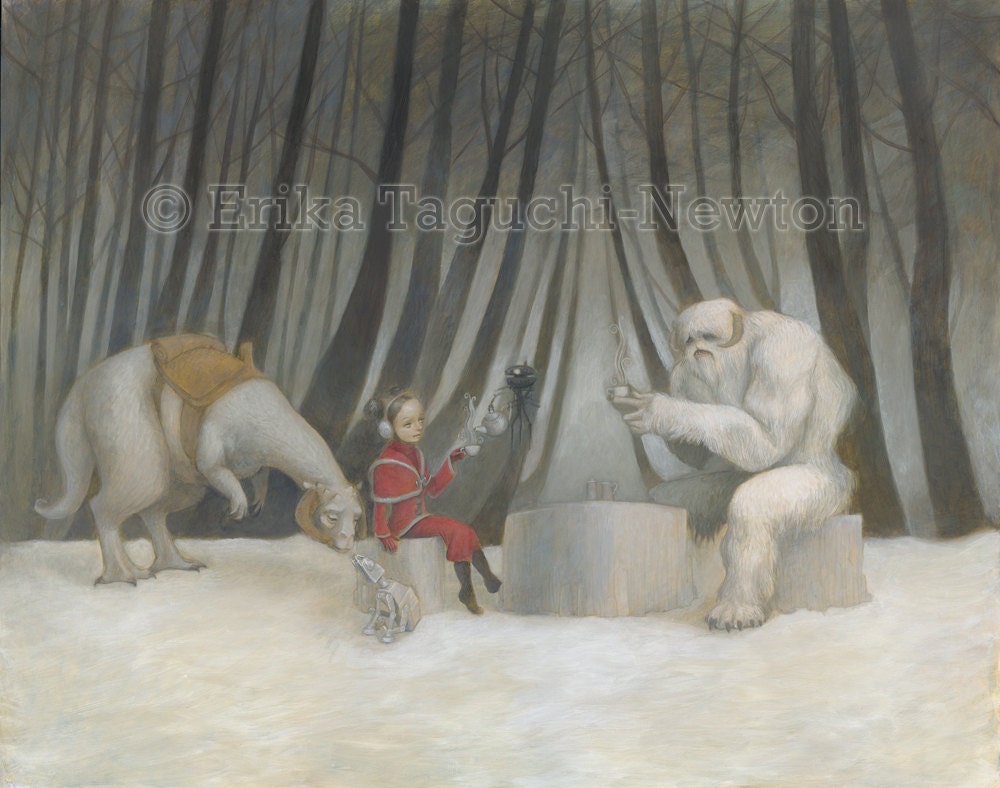 Teatime with Wampa - 8x10 Fine Art Print