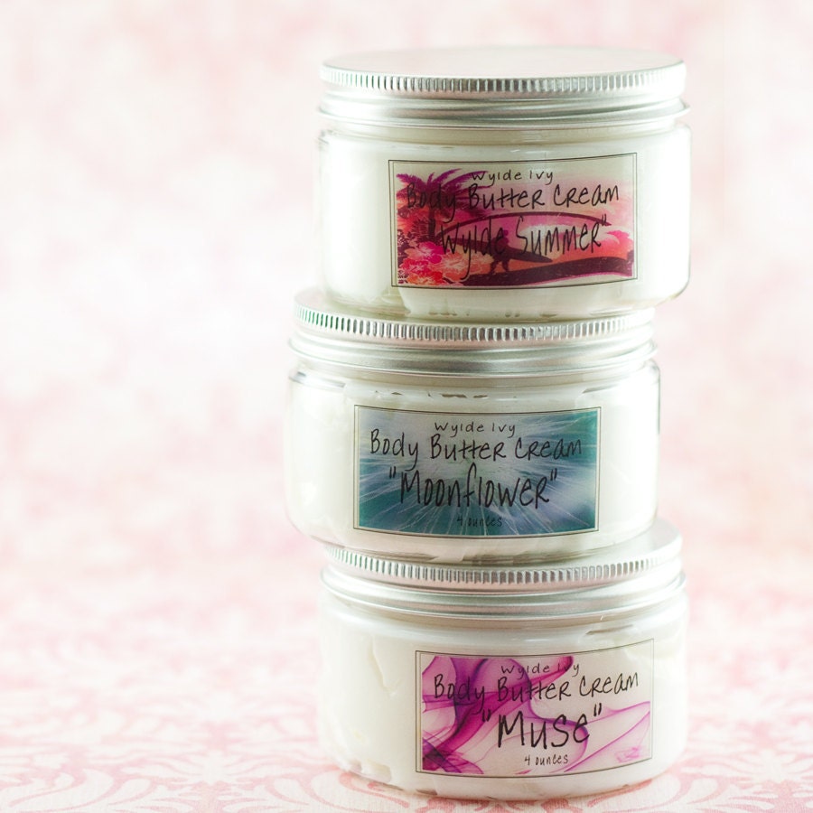 Body Butter Cream 4oz in Your Choice of Scent