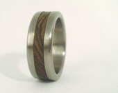 Titanium with Bocote wood inlay