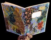 Colorful Floral Collage Montage Label (Recycled Copy Paper Notebook - Sketchbook)  //A Tree in Lengshuikeng//