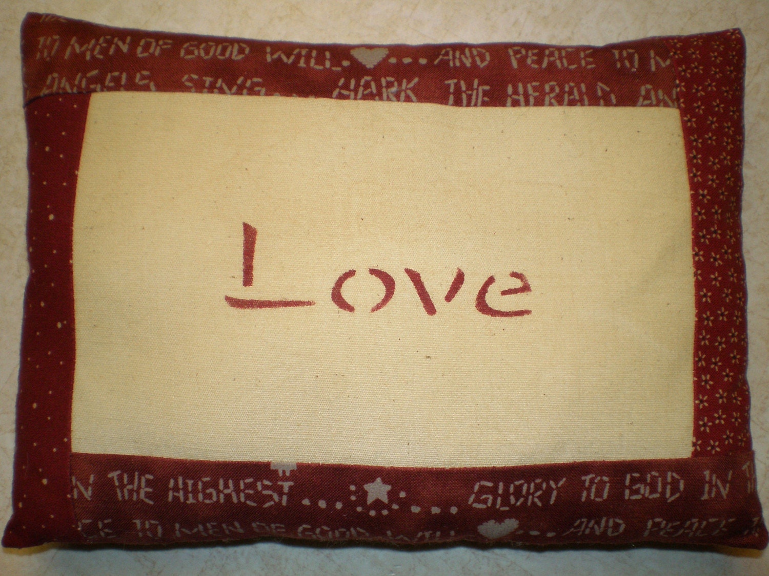 Decorative Mini Pillow - Love - for Holidays - for All Year Round