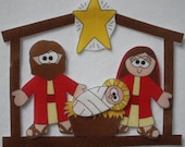 Baby in Bethlehem - ePattern for Print and Play Felt Figures