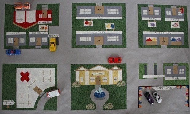 All of Toy Car Town - 4 ePatterns for Toy Car Play Mats