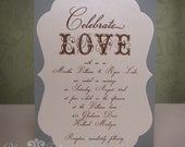 Celebrate Love Wedding Invitation