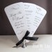 Simple Elegance Fan Wedding Program