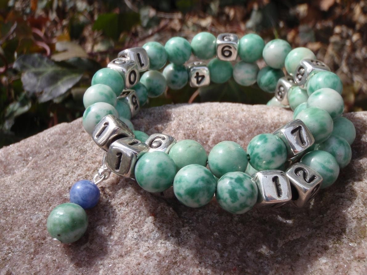China Jade 8mm Nursing Bracelet breastfeeding feeding water reminder