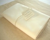 Organic Cotton Pillowcase - READY TO SHIP - Luxury, Eco Friendly - Standard Sized - Natural/Cream - Eco Friendly Gift Idea - Free Gift Wrap